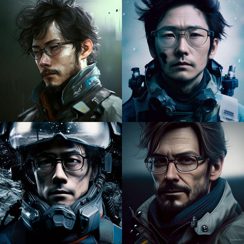 Hideo Kojima style, Midjourney V4, render 1 of 4