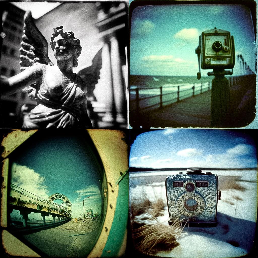 Holga photography style, Midjourney V4, render 1 of 4
