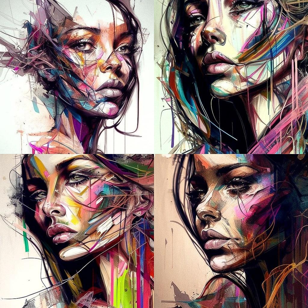 Hopare style, Midjourney V4, render 1 of 4