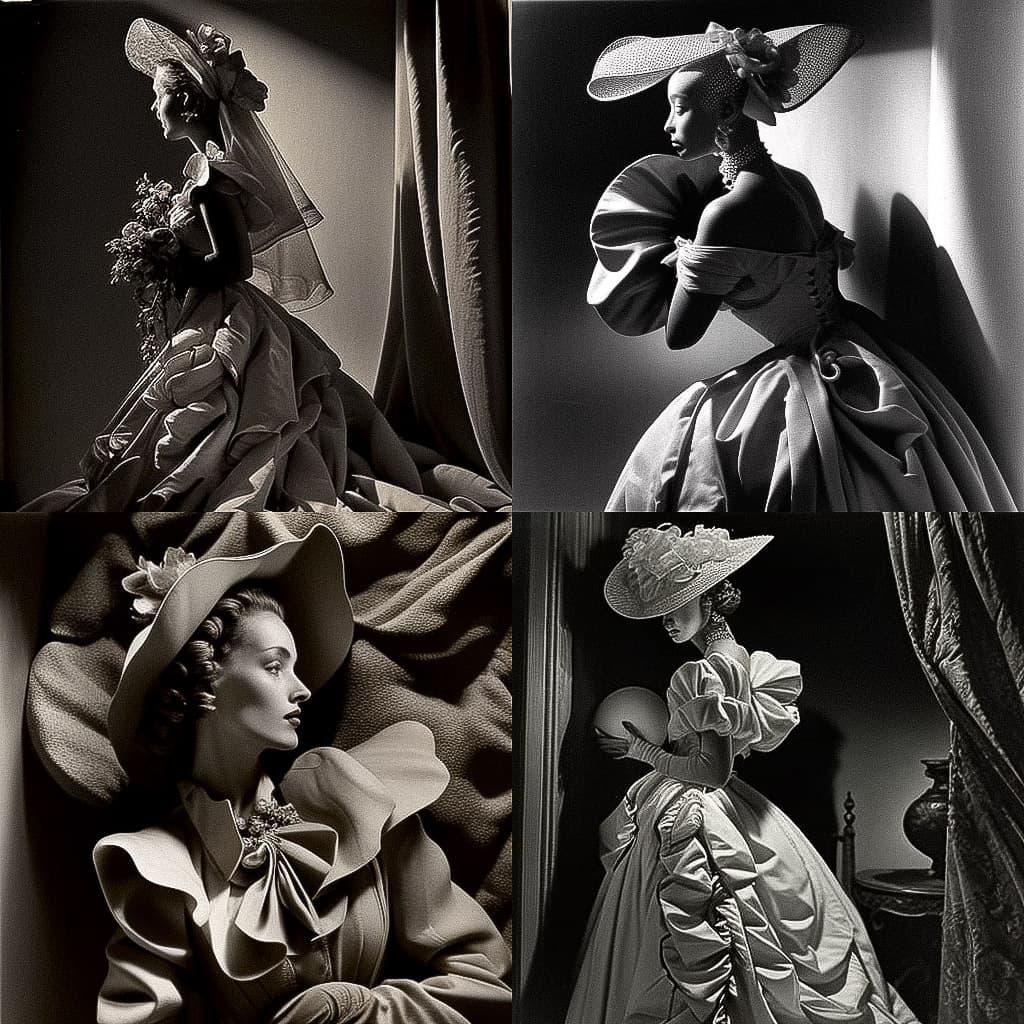 Horst P. Horst style, Midjourney V4, render 1 of 4