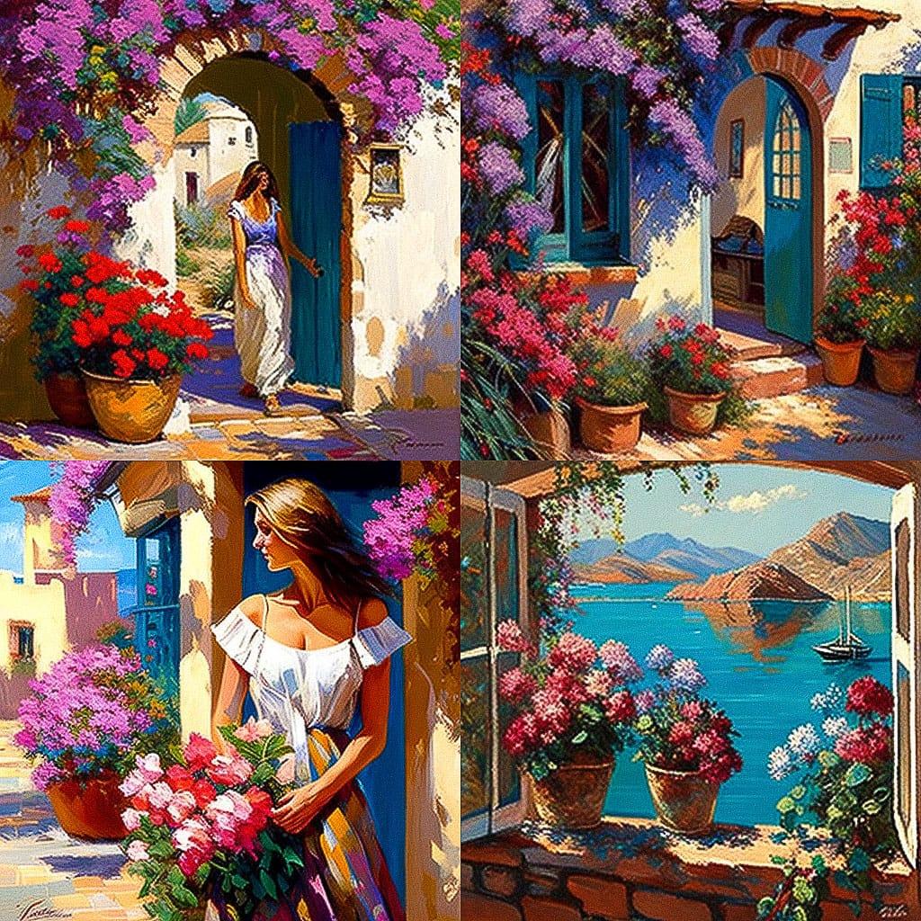 Howard Behrens style, Midjourney V4, render 1 of 4