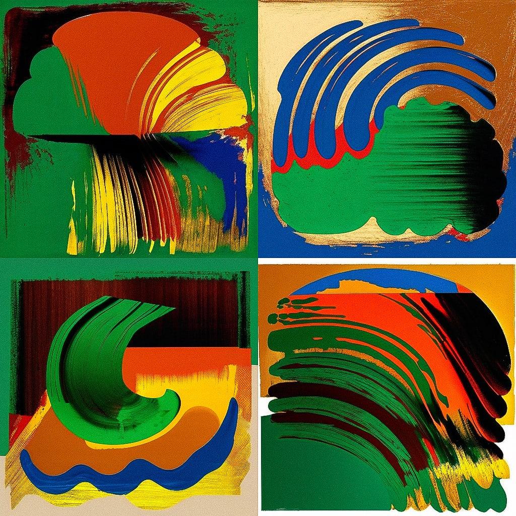 Howard Hodgkin style, Midjourney V4, render 1 of 4
