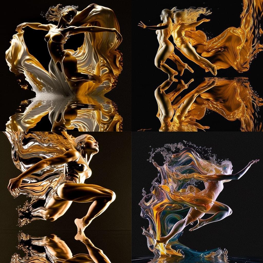 Howard Schatz style, Midjourney V4, render 1 of 4