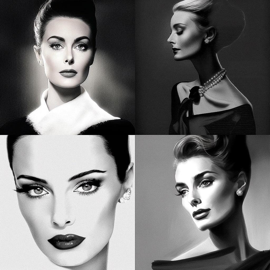 Hubert de Givenchy style, Midjourney V4, render 1 of 4