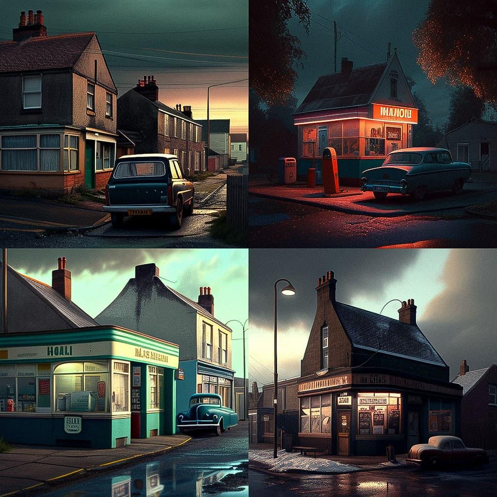 Ian Howorth style, Midjourney V4, render 1 of 4