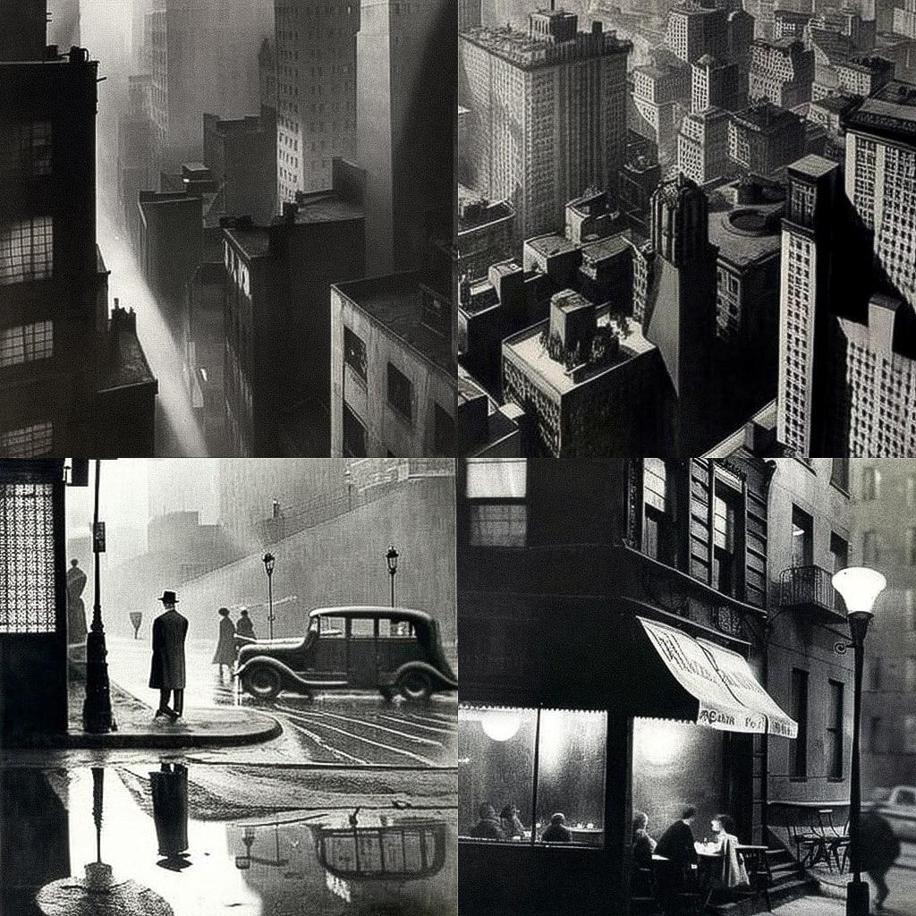 Ilse Bing style, Midjourney V4, render 1 of 4