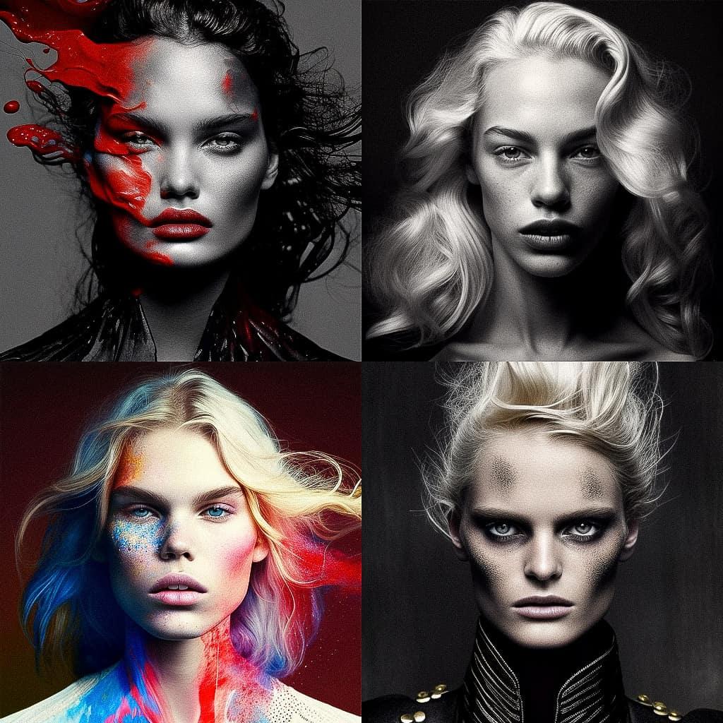 Inez and Vinoodh style, Midjourney V4, render 1 of 4