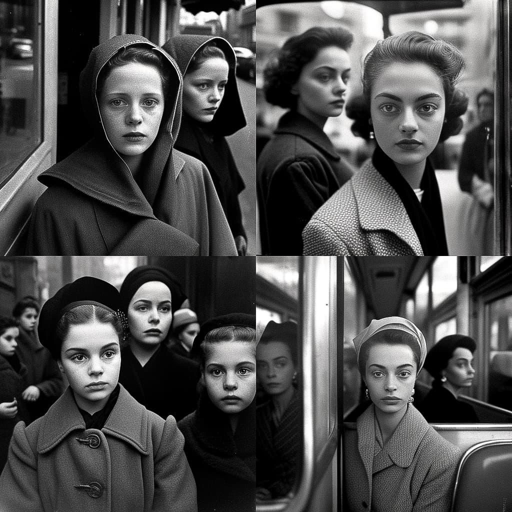 Inge Morath style, Midjourney V4, render 1 of 4