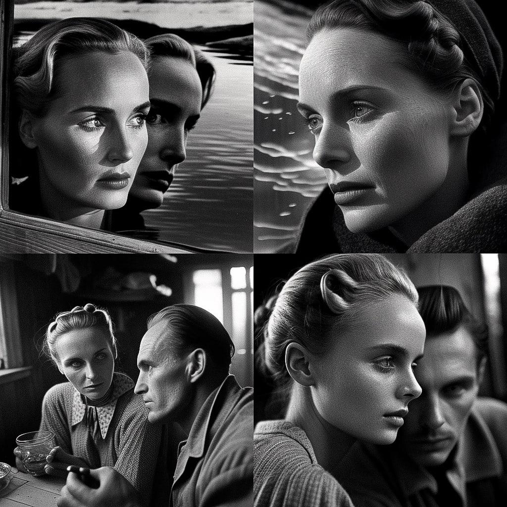 Ingmar Bergman style, Midjourney V4, render 1 of 4