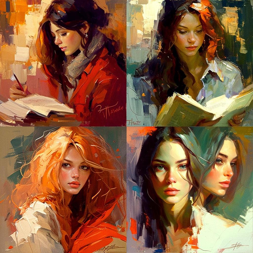 Irene Sheri Vishnevskaya style, Midjourney V4, render 1 of 4