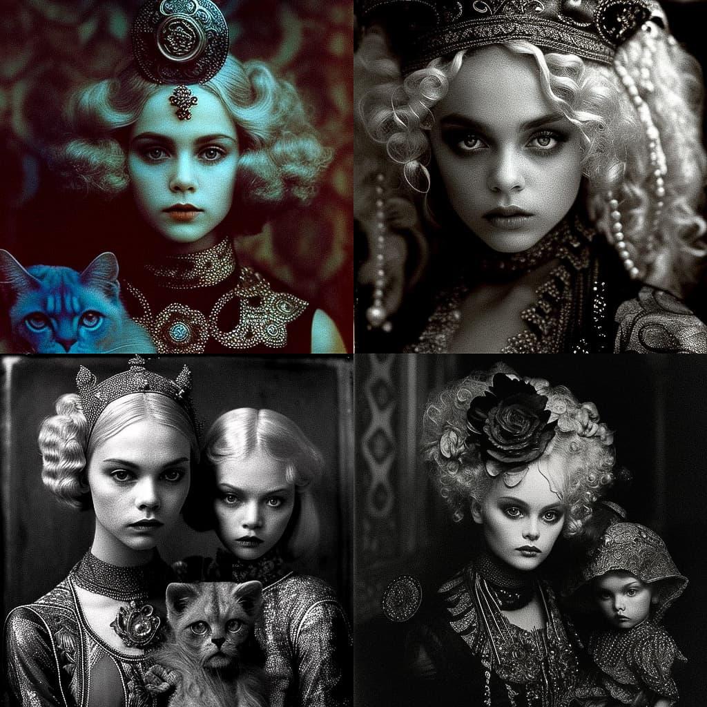 Irina Ionesco style, Midjourney V4, render 1 of 4