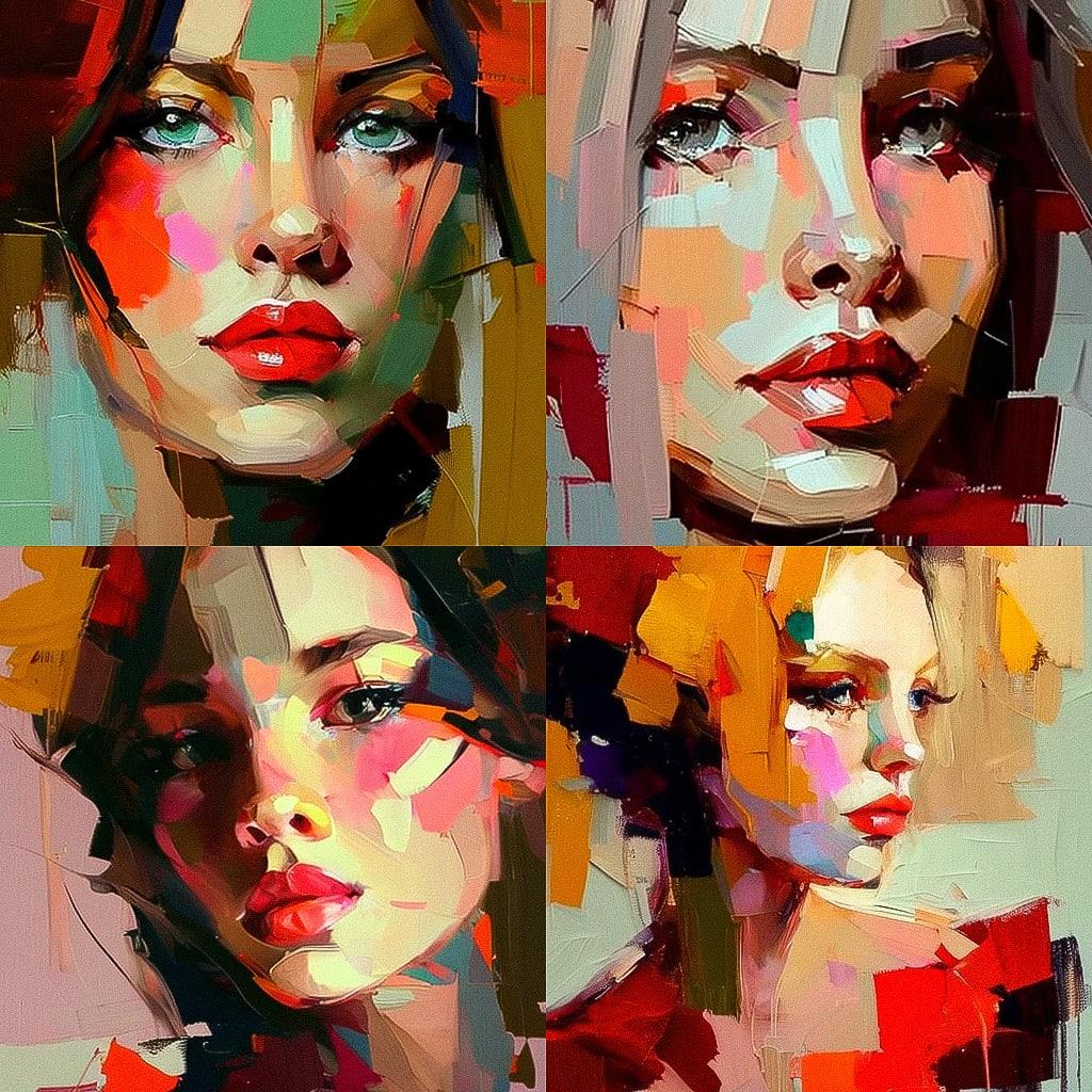 Iryna Yermolova style, Midjourney V4, render 1 of 4