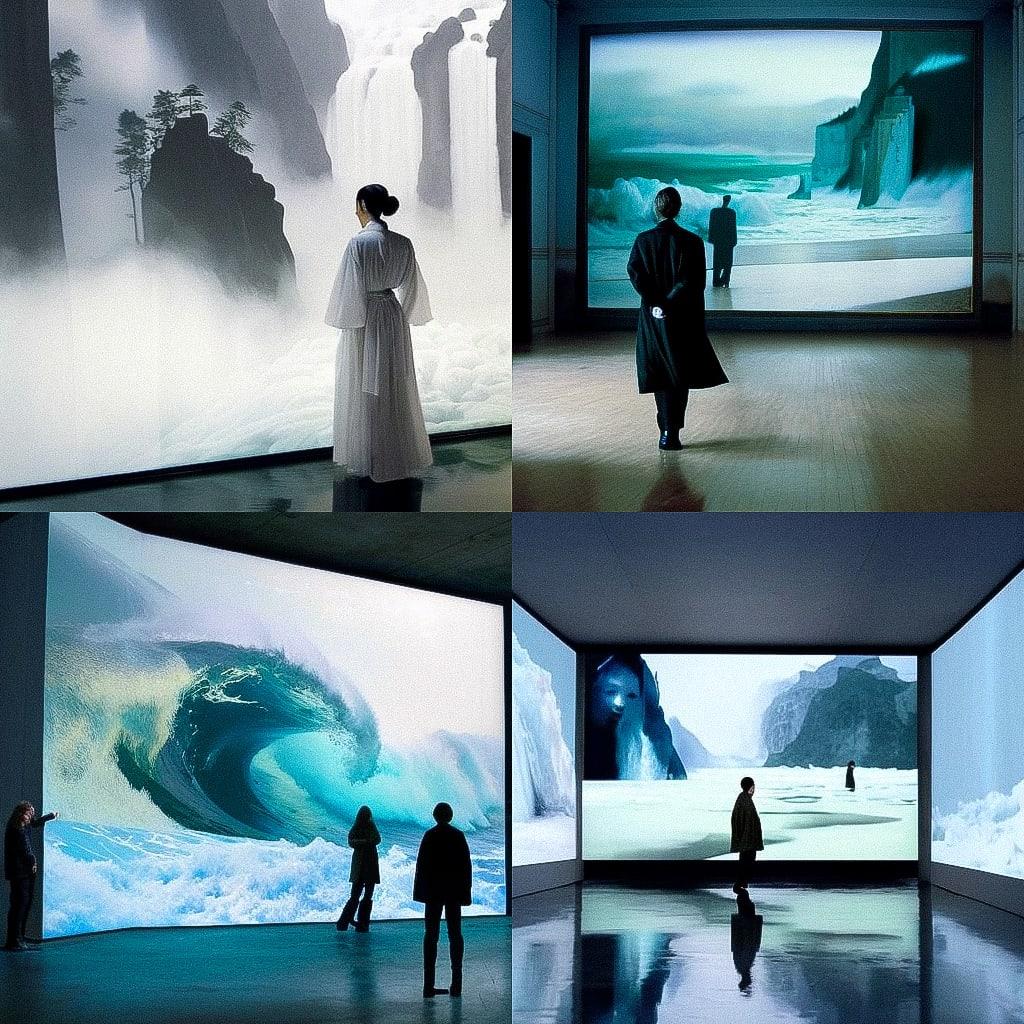 Isaac Julien style, Midjourney V4, render 1 of 4