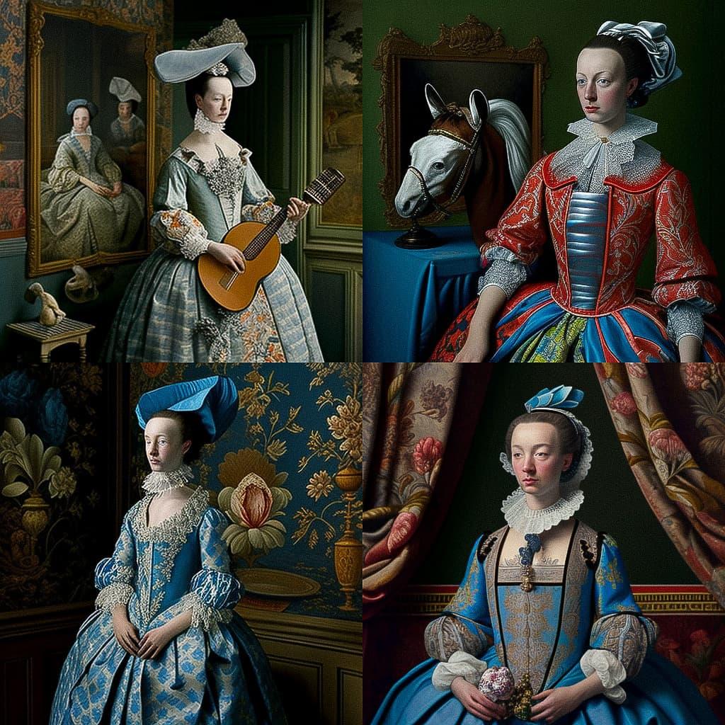 Isabelle de Borchgrave style, Midjourney V4, render 1 of 4