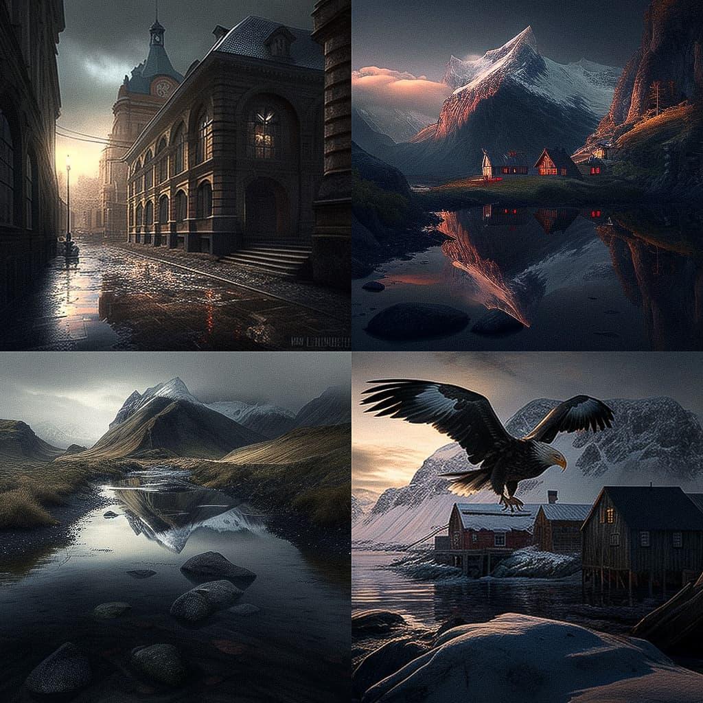Iurie Belegurschi style, Midjourney V4, render 1 of 4