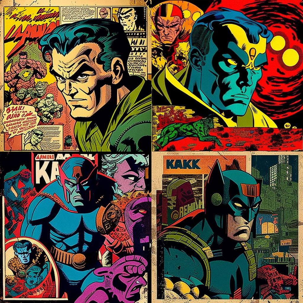 Jack Kirby style, Midjourney V4, render 1 of 4