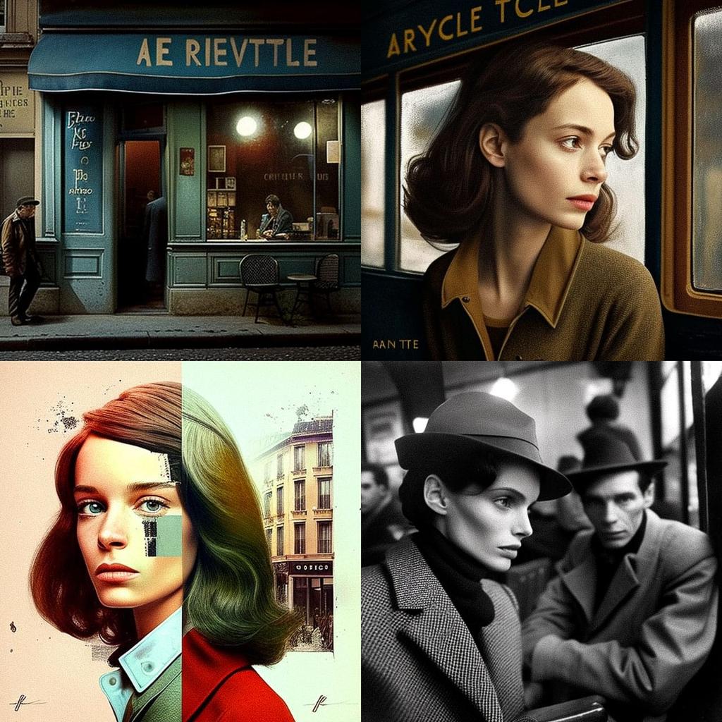 Jacques Rivette style, Midjourney V4, render 1 of 4