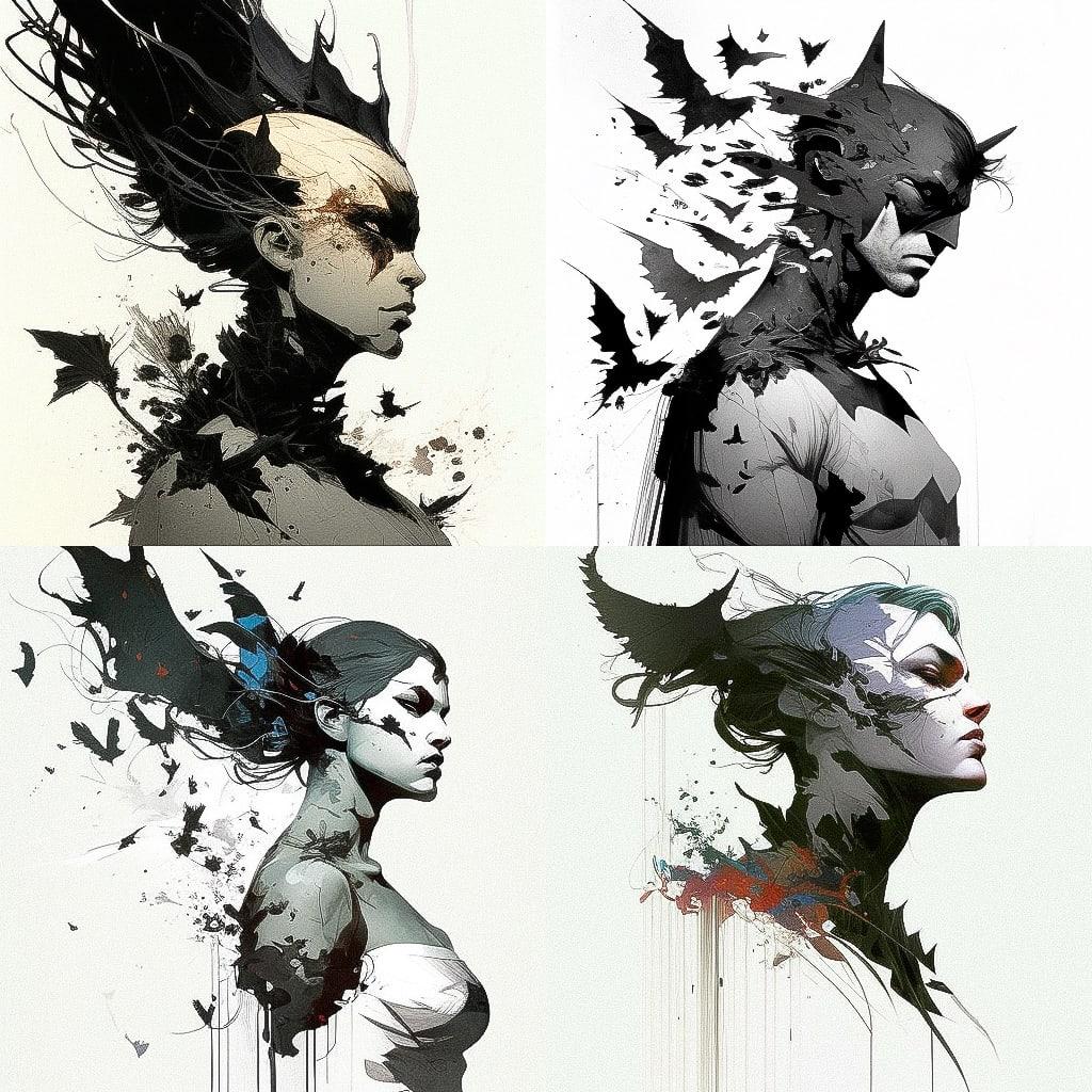 Jae Lee style, Midjourney V4, render 1 of 4