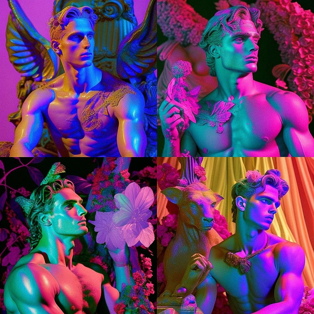 James Bidgood style, Midjourney V4, render 1 of 4