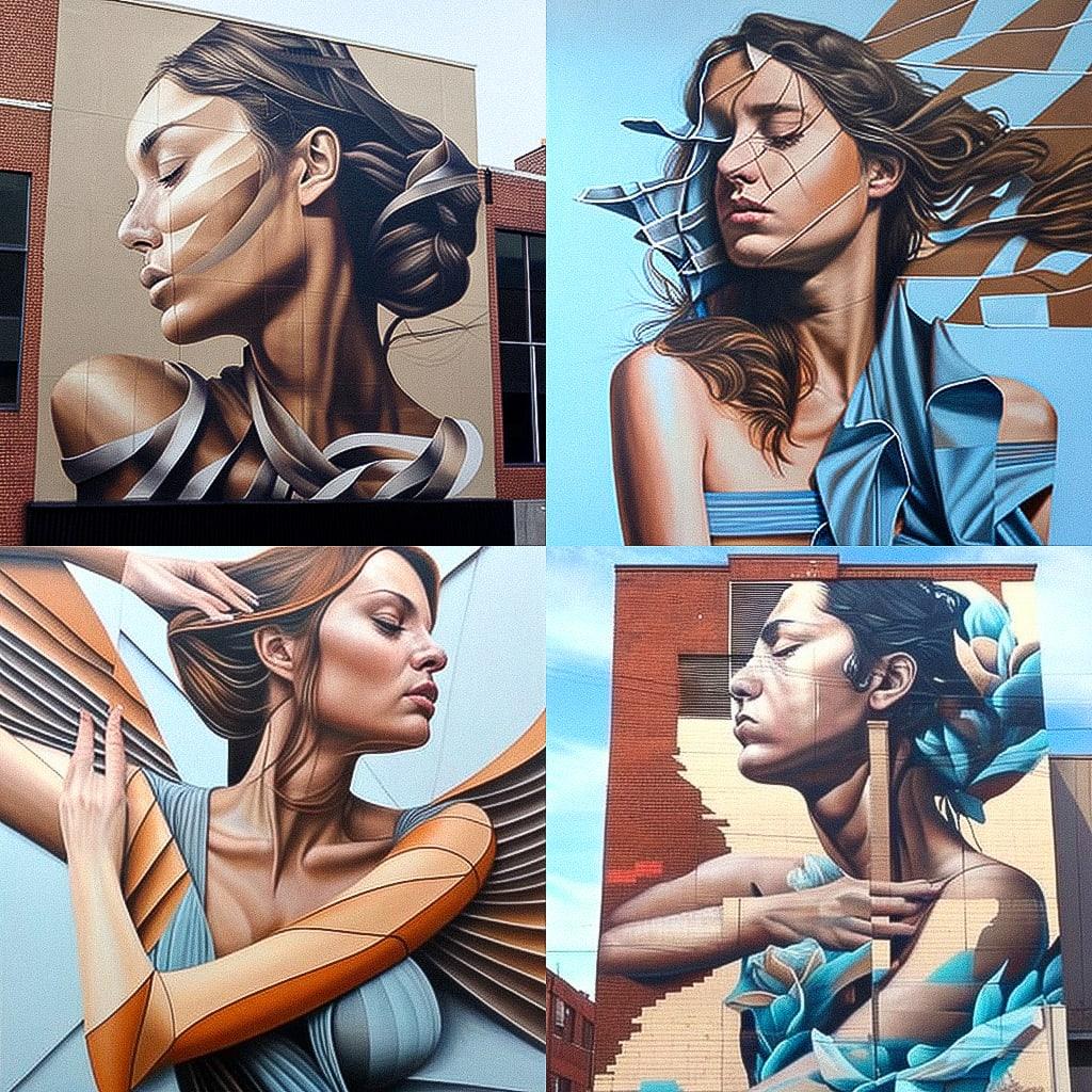 James Bullough style, Midjourney V4, render 1 of 4