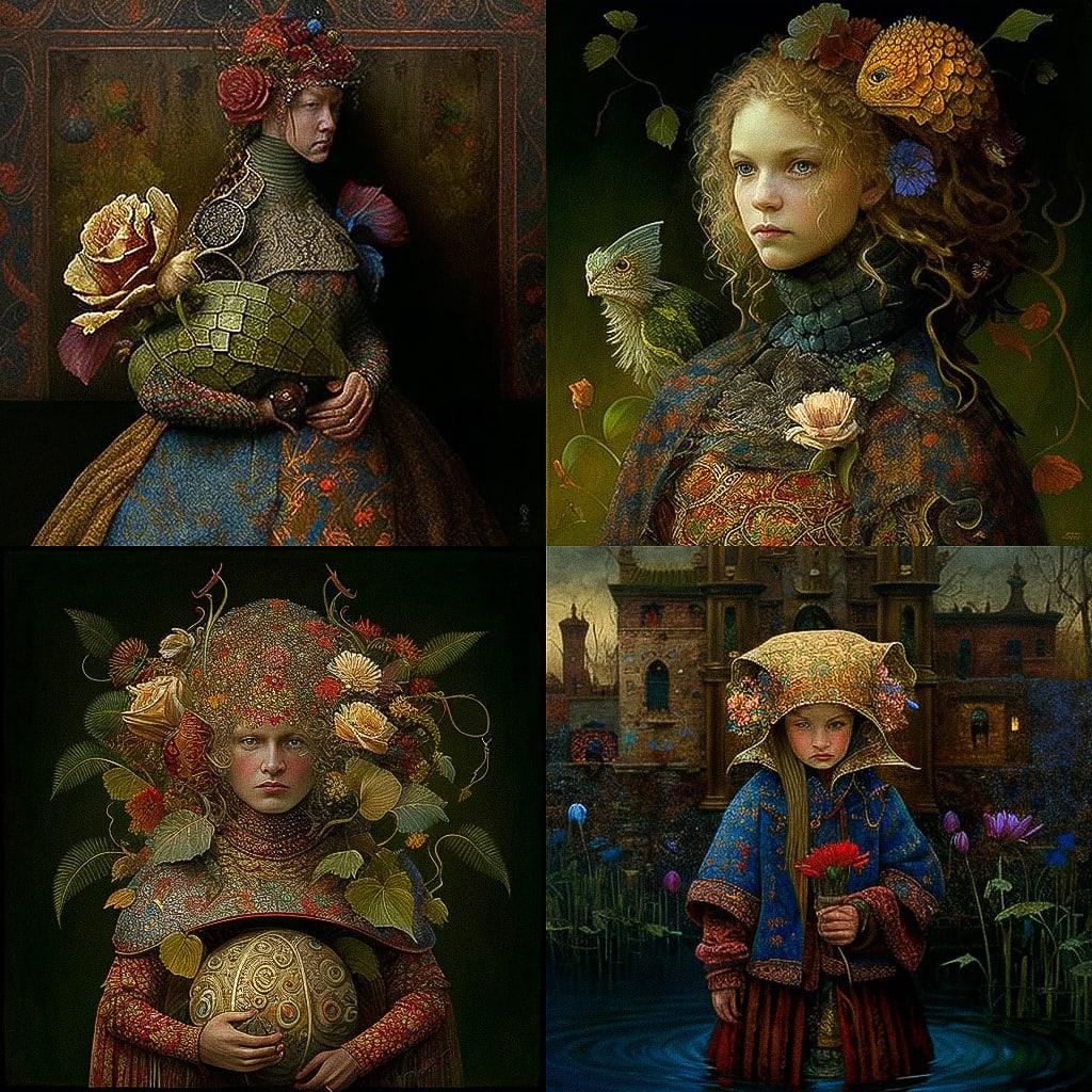 James C. Christensen style, Midjourney V4, render 1 of 4