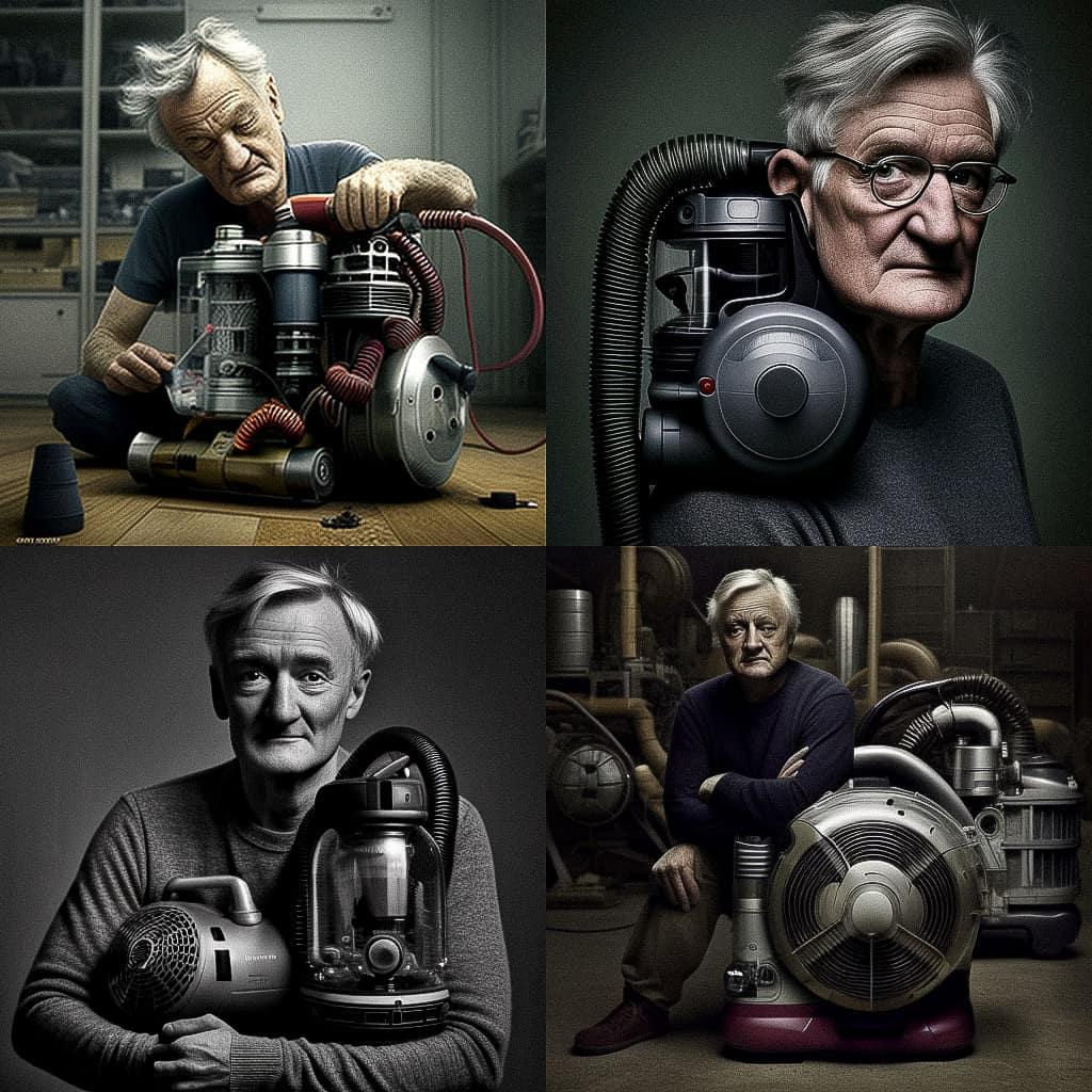 James Dyson style, Midjourney V4, render 1 of 4