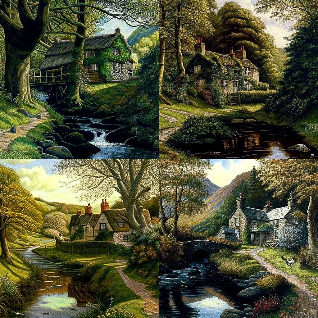 James McIntosh Patrick style, Midjourney V4, render 1 of 4