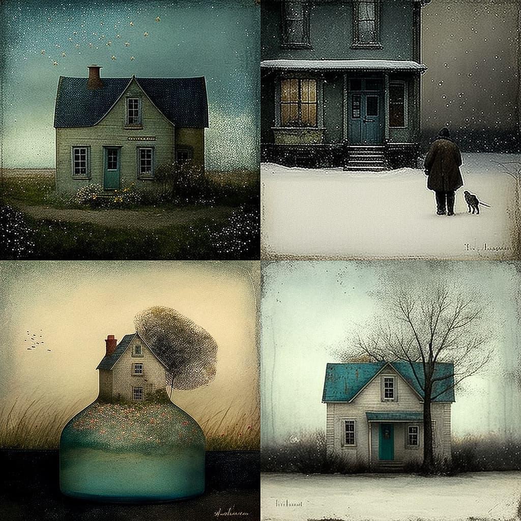 Jamie Heiden style, Midjourney V4, render 1 of 4