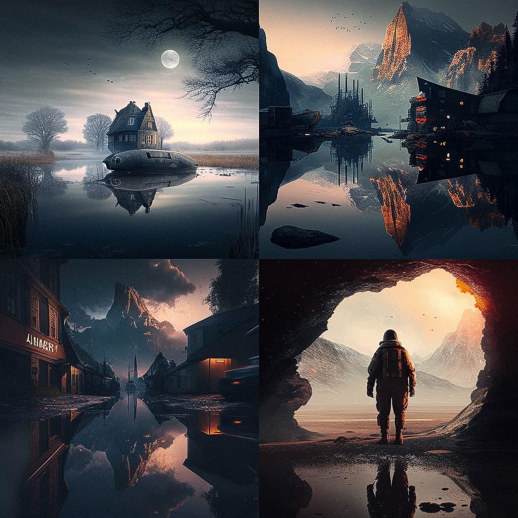 Jan Urschel style, Midjourney V4, render 1 of 4