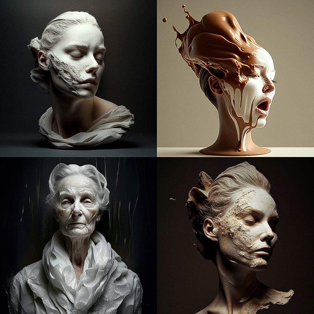 Janine Antoni style, Midjourney V4, render 1 of 4