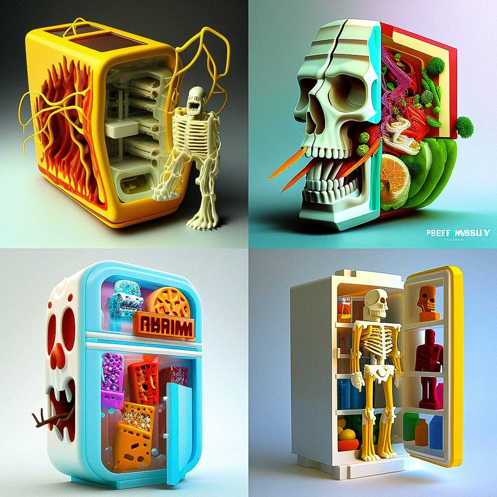 Jason Freeny style, Midjourney V4, render 1 of 4