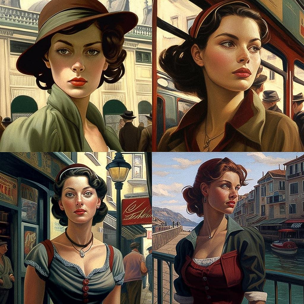 Jean-Pierre Gibrat style, Midjourney V4, render 1 of 4