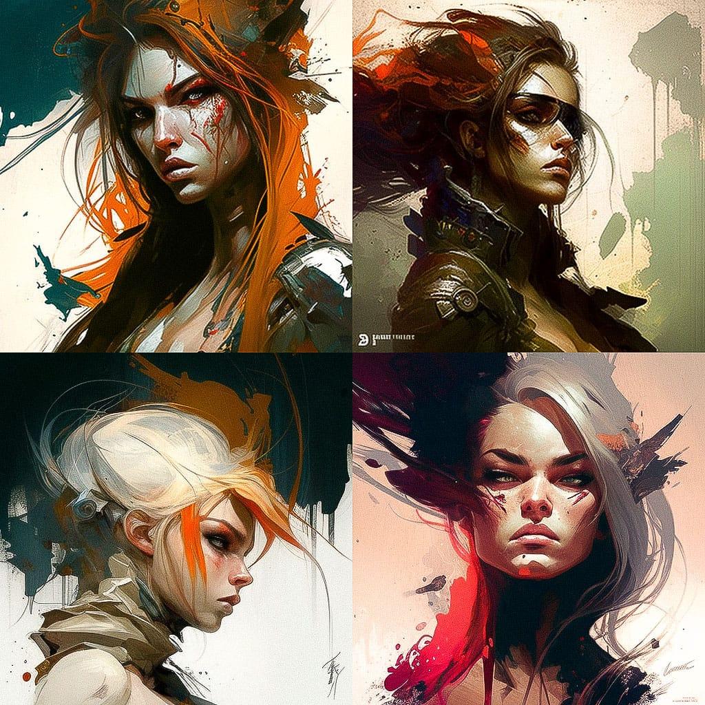Jean-Sebastien Rossbach style, Midjourney V4, render 1 of 4