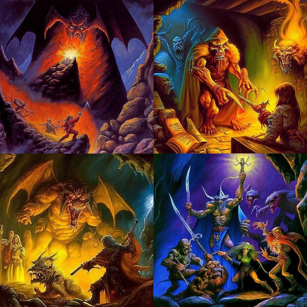 Jeff Easley style, Midjourney V4, render 1 of 4