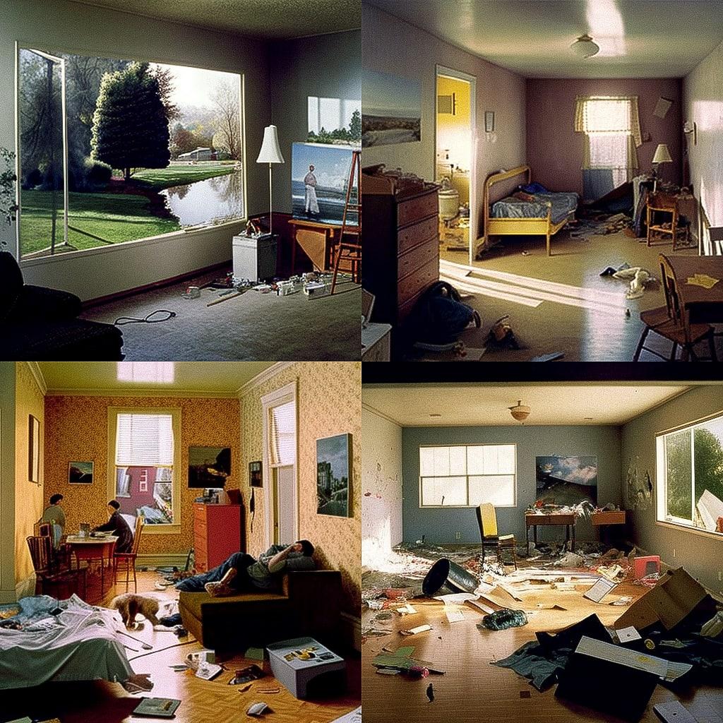 Jeff Wall style, Midjourney V4, render 1 of 4