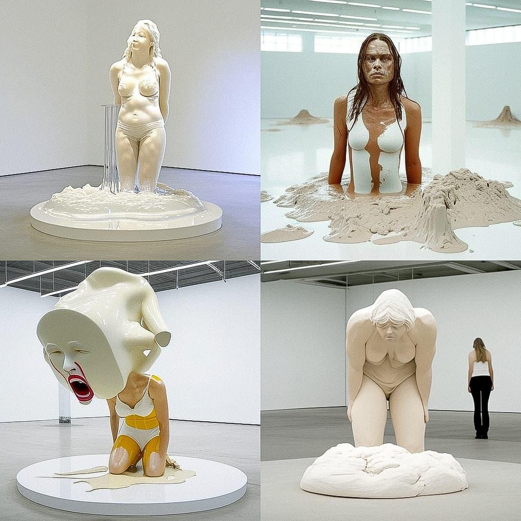 Jennifer Rubell style, Midjourney V4, render 1 of 4
