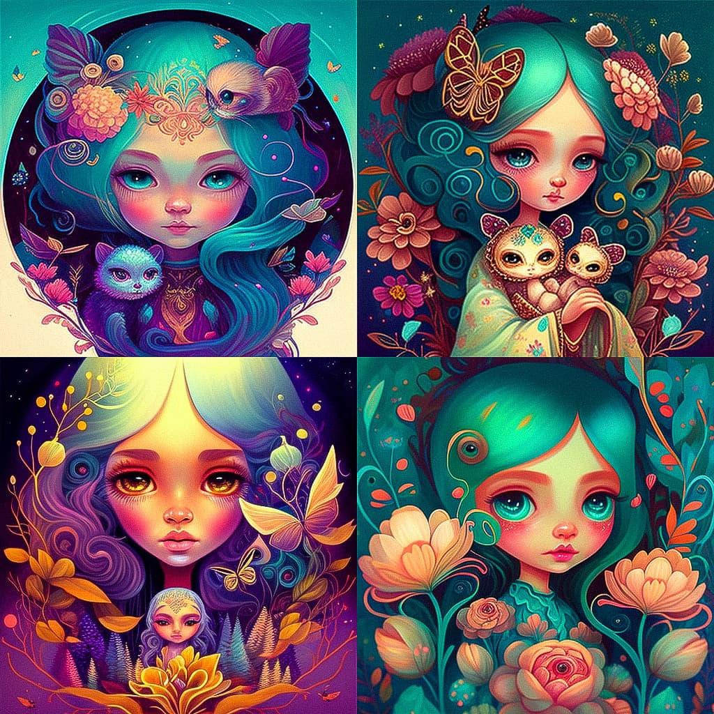 Jeremiah Ketner style, Midjourney V4, render 1 of 4