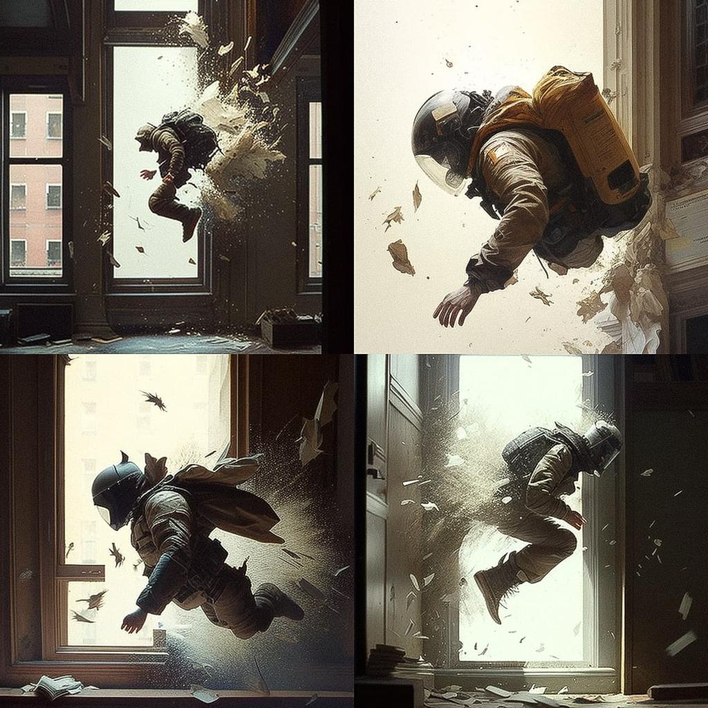 Jeremy Geddes style, Midjourney V4, render 1 of 4