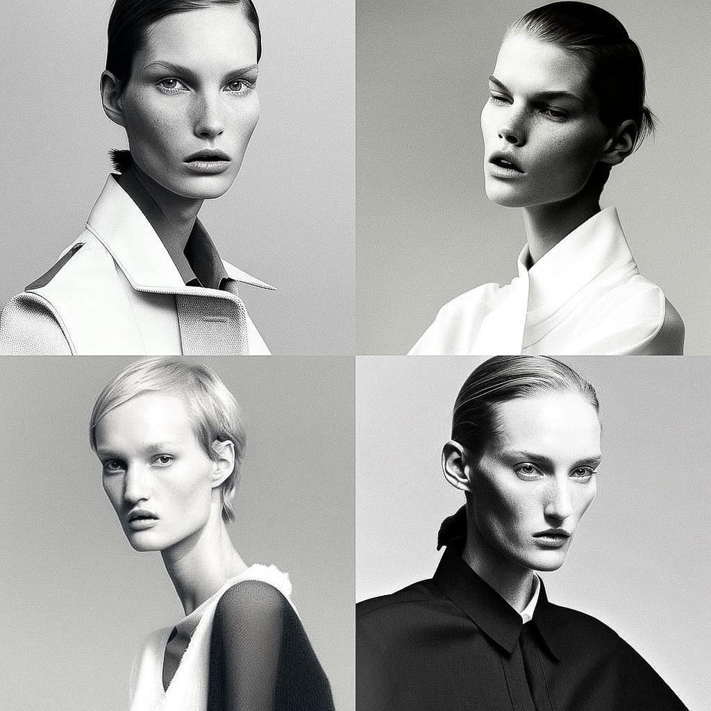 Jil Sander style, Midjourney V4, render 1 of 4