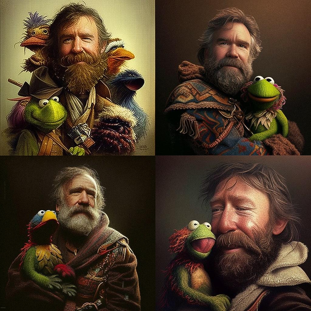 Jim Henson style, Midjourney V4, render 1 of 4