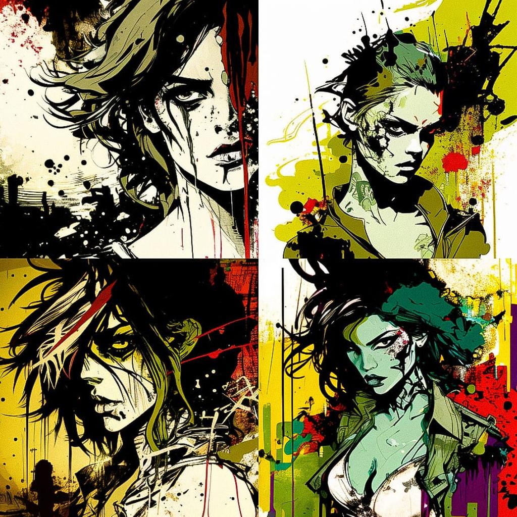 Jim Mahfood style, Midjourney V4, render 1 of 4