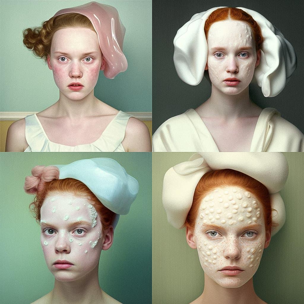 Jo Ann Callis style, Midjourney V4, render 1 of 4