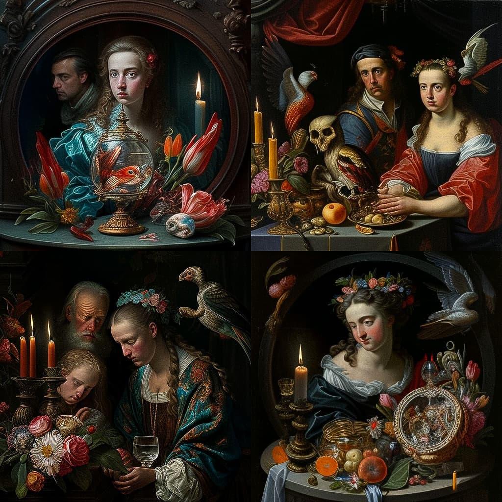 Joachim Wtewael style, Midjourney V4, render 1 of 4