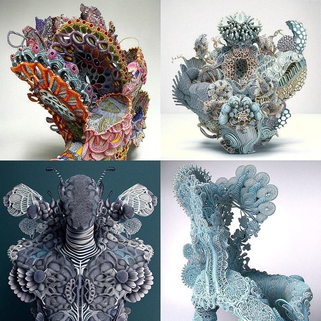 Joana Vasconcelos style, Midjourney V4, render 1 of 4