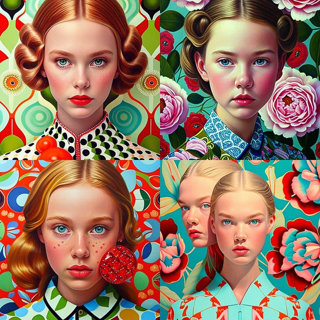 Jocelyn Hobbie style, Midjourney V4, render 1 of 4