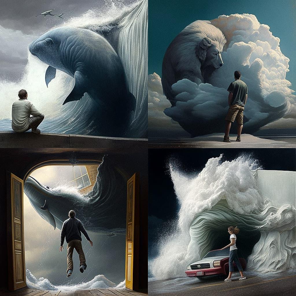 Joel Rea style, Midjourney V4, render 1 of 4