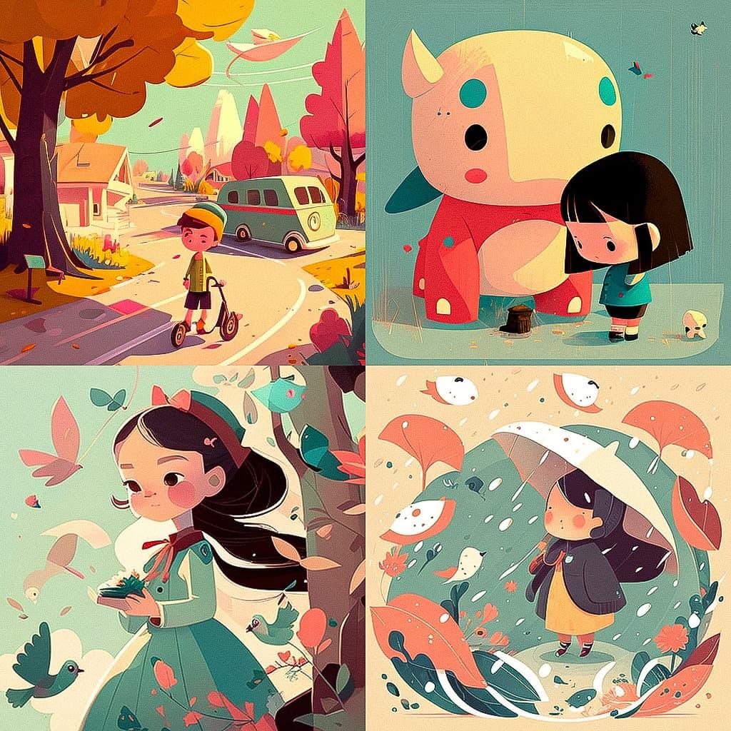 Joey Chou style, Midjourney V4, render 1 of 4