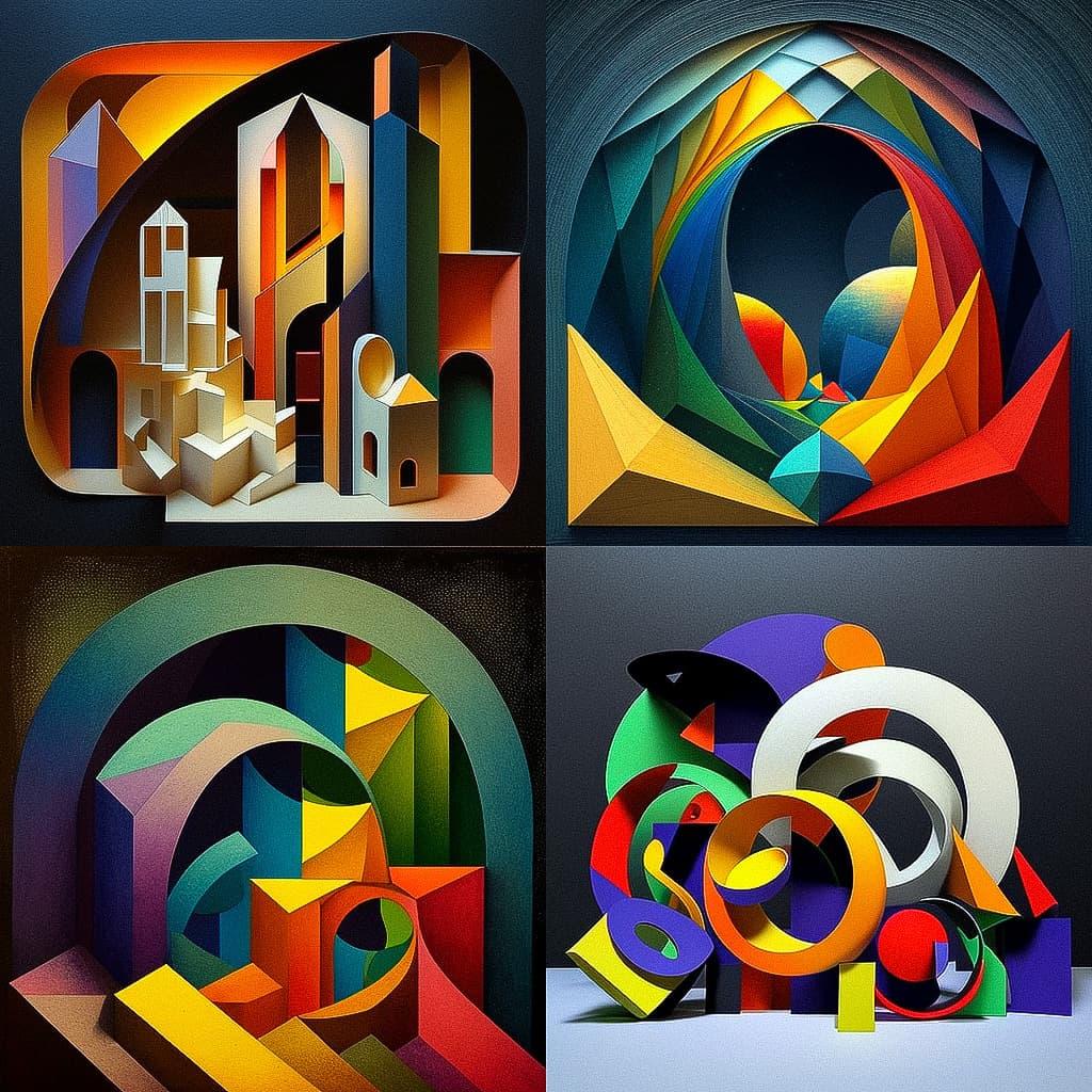 Johannes Itten style, Midjourney V4, render 1 of 4