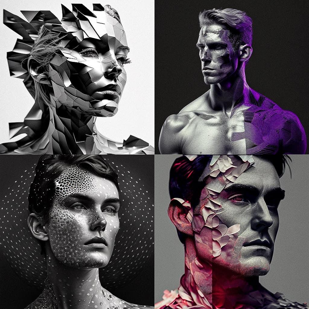 Johannes VanDerBeek style, Midjourney V4, render 1 of 4