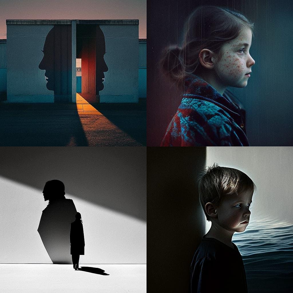 John Batho style, Midjourney V4, render 1 of 4